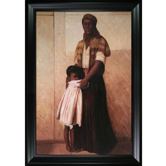 La Pastiche  To the Highest Bidder with Black Matte Frame, 29" x 41"