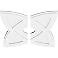 thumbnail image 6 of 24"OD x 3"ID x 9"C x 1"P Cosmo Architectural Grade PVC Contemporary Ceiling Medallion, Two Piece, 6 of 7