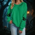 thumbnail image 2 of Towmus Women's Crewneck Sweatshirts Basic Witch Halloween Casual Long Sleeve Shirt Fall Pullover Top, 2 of 5