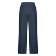 thumbnail image 7 of Delayuji Women's Stripe Patchwork Wide Leg Sweatpants Loose Sportswear Casual Sweatpants Workout Pants, 7 of 7
