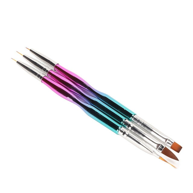 Nail Brushes, Professional Manicure Double Ended Nail Liner Brush For Home