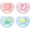 Philips Avent Ultra Air Pacifier, 0-6 months, various contemporary decos, 2 pack, SCF344/21