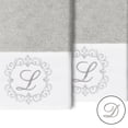 thumbnail image 2 of Linum Home Textiles 100% Turkish Cotton Monica 2PC Embellished Hand Towel Set, 2 of 3
