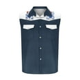 thumbnail image 5 of Taqqpue Tank Tops for Mens Casual Button Down Sleeveless Shirts Vests Summer Loose Fit Beach Vacation T Shirts with Pockets, 5 of 5