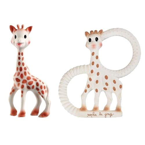 Sophie The Giraffe La Baby Natural Rubber Teether Pacifier Squeaker Vulli 616324 