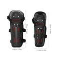thumbnail image 2 of Minkissy 1Set Black Motorcycle Protective Elbow Pads and Shin Guards for Adult Riding Comfort, 2 of 8