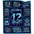 thumbnail image 2 of Gifts for 12 Year Old Boy, 12 Year Old Boy Birthday Gifts, 12 Year Old Boy Gifts, 12th Birthday Boy Gifts, Birthday Gifts for 12 Year Old Boy Throw Blanket 50"X60", 2 of 6