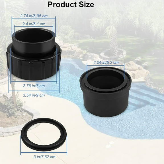 Connector Kit For Hayward SPX3200UNKIT SP4000 Tristar Pool Pumps Union Connection Kits Spas Hot Tubs Swimming Pool Connector