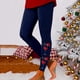 thumbnail image 1 of MKLEKYY Leggings navideños para mujer con estampado de cristal rojo, pantalones de yoga para fitness y deportes, 1 of 4