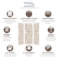 thumbnail image 3 of Transolid Swk363696 Saramar 36" W X 36" D X 96" H Three Panel Shower Wall Kit - Sand Creme, 3 of 7