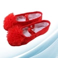 thumbnail image 3 of 1 par de zapatos de baile con diseño floral, suela antideslizante para danza del vientre, para niños, talla 36, 3 of 5