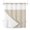White, variant on Yellow Felt Texture No Hook Shower Curtain and Snap in Liner Set, Minimalist Solid Mottled Surface Background Waterproof Shower Curtain Liner Set with Mesh Top Window for Bathroom 36x72in