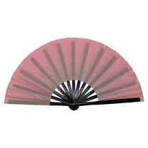 Fuebueo Decorative Folding Fans Under $10 Nylon-Cloth Vintage Retro Fabric Fans, Chinese Kung Fu Tai Chi Hand Fan for Men/Women, Festival, Dance, Gift, Performance, Decorations