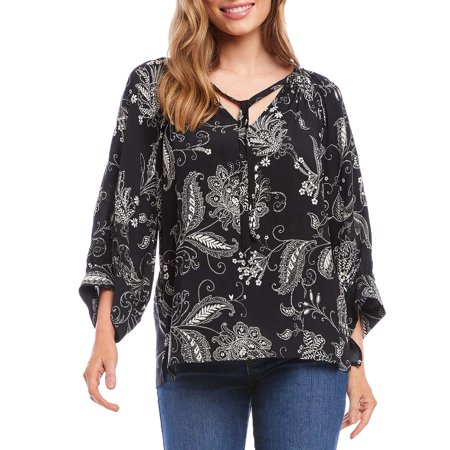 Karen Kane Printed Blouson Sleeve Top