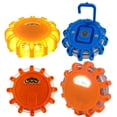 thumbnail image 5 of LED Roadside Emergency Flare Lights 4pc Orange - Portable Magnetic Safety Disc Beacon Flashing Kit for Cars Trucks Boats - 9 Flash Modes w/ Hook - Perfect for Roadside Warning, 5 of 6