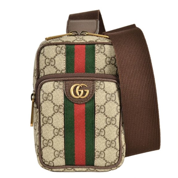 Pre-Owned GUCCI Ophidia GG Supreme Shoulder Bag Body Canvas 752565 Beige (Good)