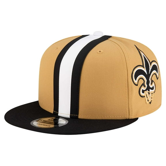 Men's New Era Gold New Orleans Saints Helmet 9FIFTY Snapback Hat