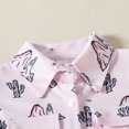 thumbnail image 2 of Gibobby Ropa Para Bebe con estampado de dibujos animados de caballo y Cactus de manga corta para niños y niñas, ropa para recién nacidos(Rosa, 0-3 Meses), 2 of 5