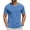Blue, variant on Men's T Shirts Short Sleeve Classic V Neck T-Shirt Casual Summer Basic Tee Shirt