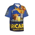 thumbnail image 1 of France Pastis Aperitif Ricard Beach Shirt Summer Ricards Aloha Shirt Men Vocation Holiday Outfits Clothing-SinKeeU, 1 of 4
