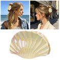 thumbnail image 2 of Gytml Shell Hair Claw Clip, Large Non- Beach Hair Accessory Fashionable Seashells Hair Barrettes For Women Summer Vacation Daily Wear(Yellow-2.44X3.74Inch), 2 of 6