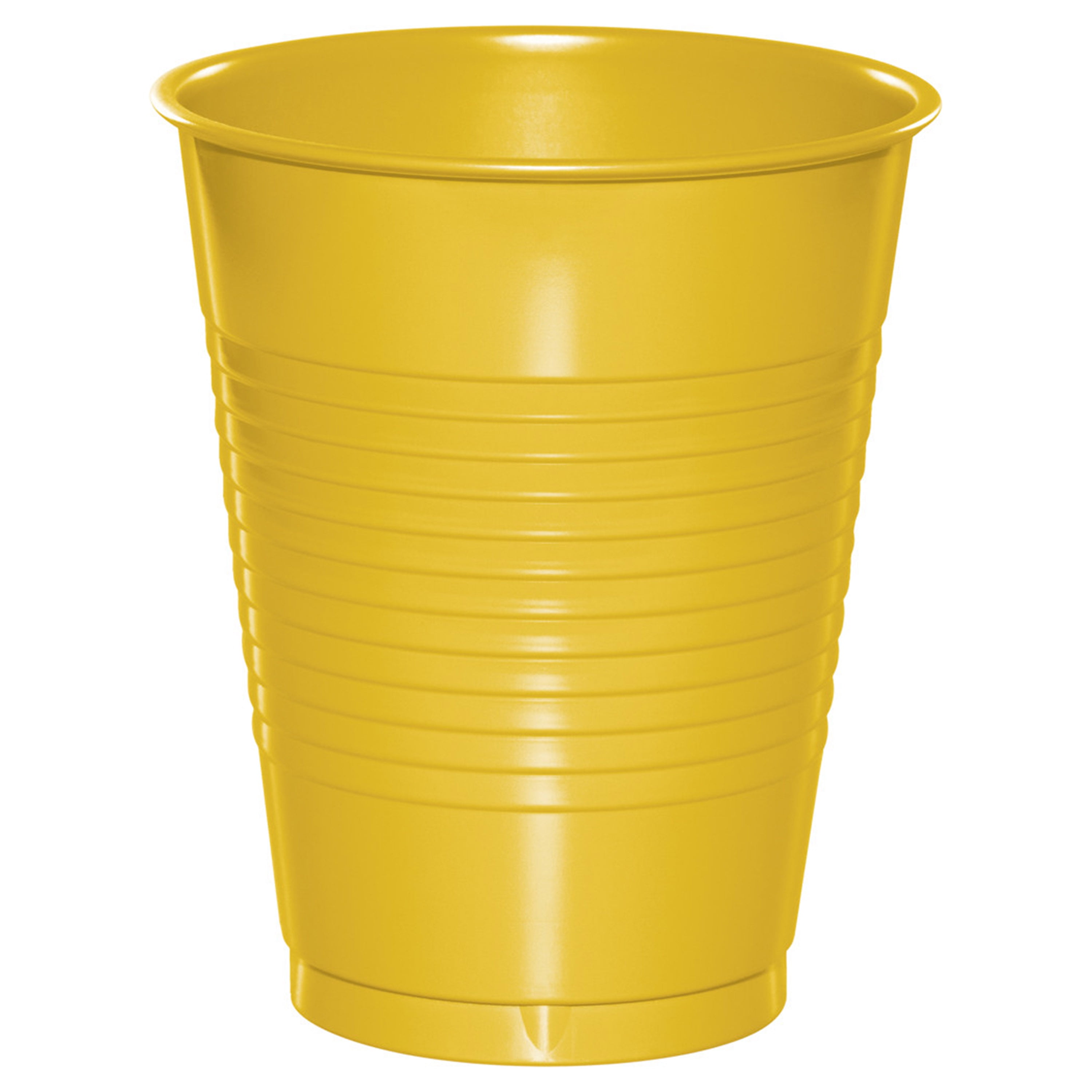 School Bus Yellow 16 oz Plastic Cups 60 Count for 60 Guests