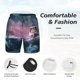 thumbnail image 3 of Fotbe Boat Lighthouse Storm Waves Traje de Baño para Hombre – Shorts de Natación de Secado Rápido con Forro y Bolsillos-XX-Large, 3 of 6
