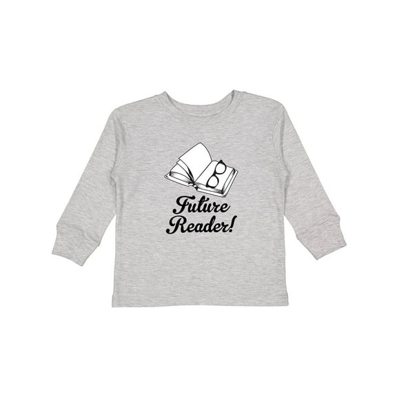 Inktastic Future Reader Book Gift Boys or Girls Long Sleeve Toddler T-Shirt