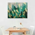 thumbnail image 2 of COMIO  combination of three ready-to-hang hand-painted oil painting wall art, 3D surface gold material oil painting, framed texture oil painting, picture art for living room, dining room, 2 of 4