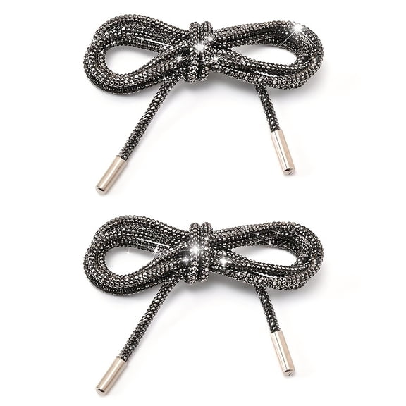 Rhinestone Shoe Lace-1 Pair Rhinestone Shoe Lace Luxury Rhinestone ShoeLace Bright String Cross Braiding Strap DIY Drawstring