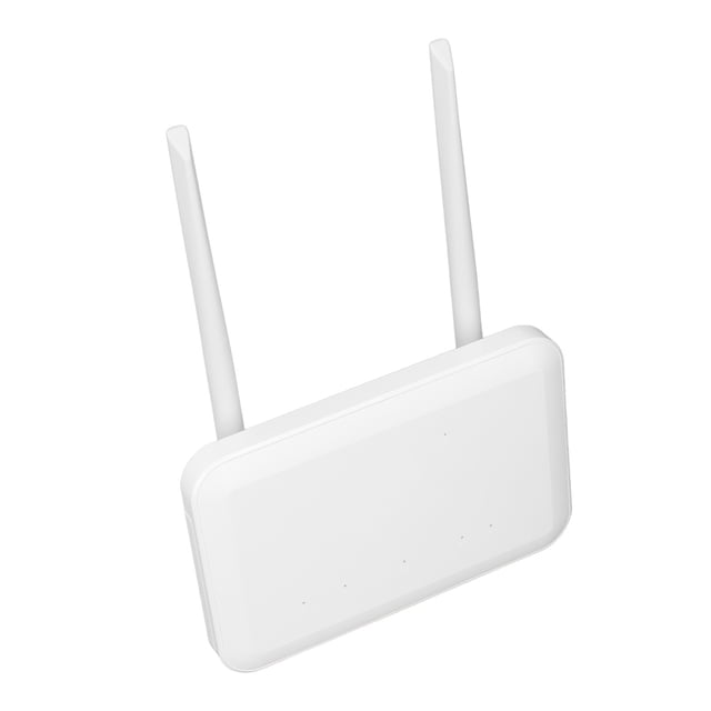 4G LTE CPE Router, 300Mbps Router with 2 Antennas, SIM Card Slot, LAN Port, Battery Power for Europe, Asia, Africa