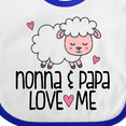 thumbnail image 4 of Inktastic Nonna and Papa Grandchild Lamb Boys or Girls Baby Bib, 4 of 4