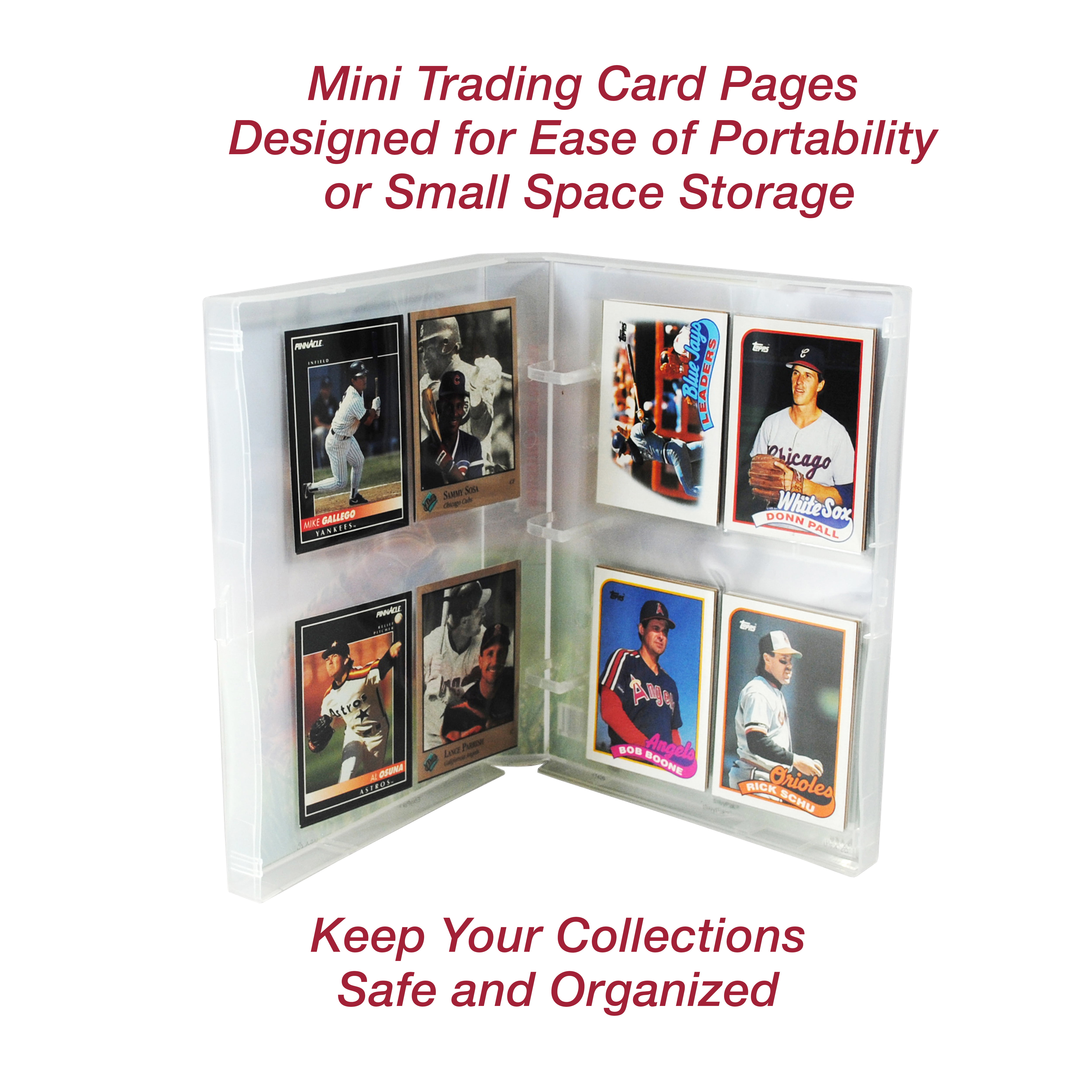 20 BCW Pro 16 Pocket Mini Trading Card Album Pages for X-wing and Armada Upgrade for sale online 