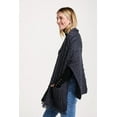 thumbnail image 4 of Aran Woollen Mills Casual Gray Wool Wrap with Pockets, Women's, One Size, 4 of 7