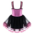 thumbnail image 2 of MSemis Girls Sequin Leotard Sparkly Strap Ballet Leotards Tutu Dress Ballerina Outfit Dance Costume Pink 12, 2 of 7