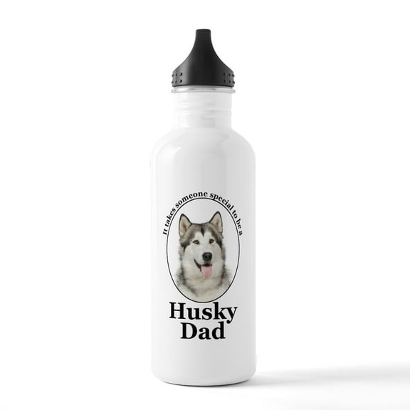CafePress - Husky Dad Water Bottle - Stainless Steel Water Bottle, Sports Bottle, 1.0L