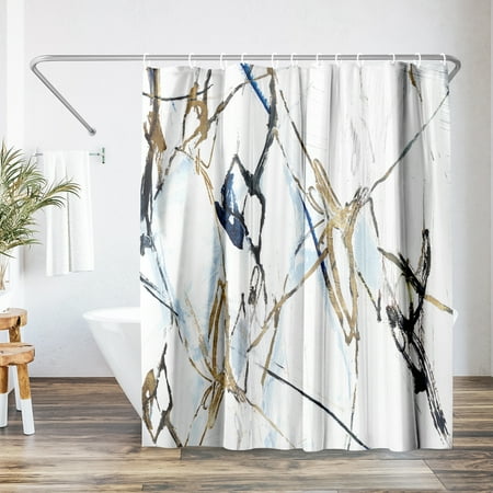 Americanflat 71" x 74" Shower Curtain, Moonstruck I by PI Creative Art