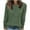 Army Green, variant on BLCHUNen Long Sleeve Shirts for Women Pullover Loose Crew Neck Trendy Fall Tops Breathable Stretch Sports Active Casual Work Tops