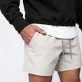 thumbnail image 5 of LpwkSSA Men's Athletic Performance Shorts Casual Sports Running Moisture Wicking Lightweight Gym For Summer Everyday Wear Fashion Beige XL, 5 of 7