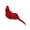 Red, variant on Mightlink Fake Bird 3D Embedded Eyes Realistic Appearance Hand-crafted Fine Workmanship Unfading Home Decoration Bright Color Red Velvet Foam Artificial Feather Bird for Office