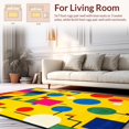 thumbnail image 2 of ODIKA 8x10 Machine Washable Non-Slip Area Rug, Geometric High Traffic Rug, Yellow, 185498, 2 of 7