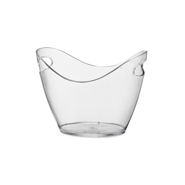 Cubo de hielo de acrílicoCubo de champán de gran capacidadCubo de pellets de hielo for barraCubo de hielo lleno
