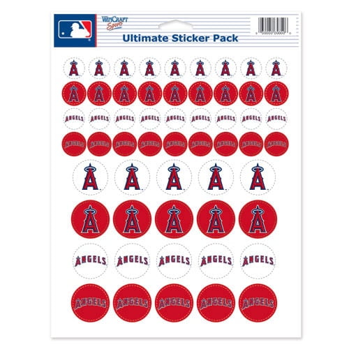 Los Angeles Angels 8 5 X 11 Sticker Sheet Walmart Com Walmart Com