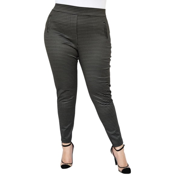 Pantalón de vestir/strech Roman Fashion tallas extras, 1851 negro 36 Roman Fashion Pantalón extra 1851