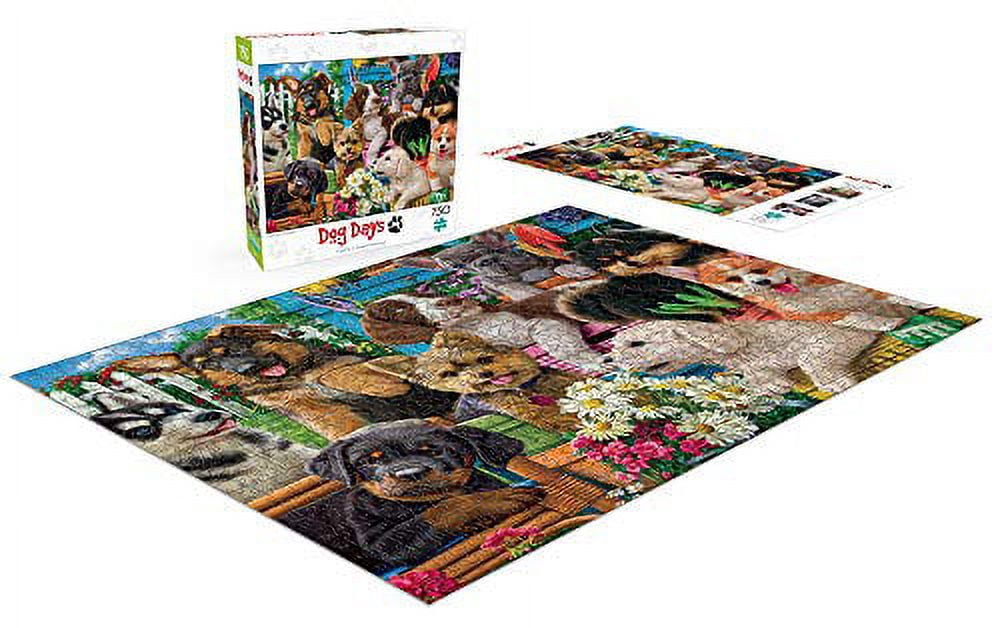 Buffalo Games - Dog Days - Funny Puppies - 750 Piece Jigsaw Puzzle