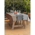 thumbnail image 4 of Rectangle Outdoor Tablecloth With Umbrella Hole And Zipper– Vintage Farmhouse Waterproof Patio Table Cover for Party, Picnic, Backyard, 54"x80" , Country Rustic Wood Textured Brown Tan, 4 of 8