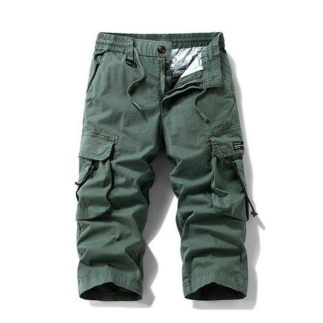 Shorts Liquidation pour Hommes, Shorts Habillés pour Hommes Shorts pour Hommes Shorts Cargo Pantalons Cargo pour Hommes Shorts Cargo Grande Taille pour Hommes, Vert Armée, G