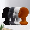 thumbnail image 3 of Neinkie 2Pcs/Set Female Styrofoam Foam Mannequin Manikin Head Model Wigs Glasses Display Stand, 3 of 7