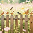 thumbnail image 5 of Rusty Birds Decoration Outdoor Bird Wall Decor Yard Decor Metal Birds Craft Statue Ornaments Garden Sculptures and Yard Art Rustic Garden Decor 5 Pcs, 5 of 7