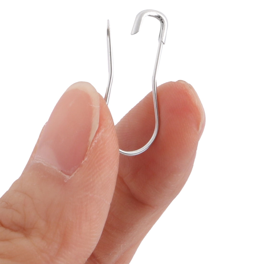 Home Metal Clothes Sweater Blanket Fastener Sewing Pin Silver Tone